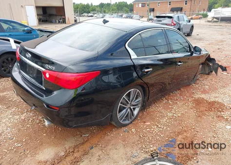 2014 Infiniti Q50 Premium/Sport из США, поврежденный, VIN JN1BV7AR9EM704958